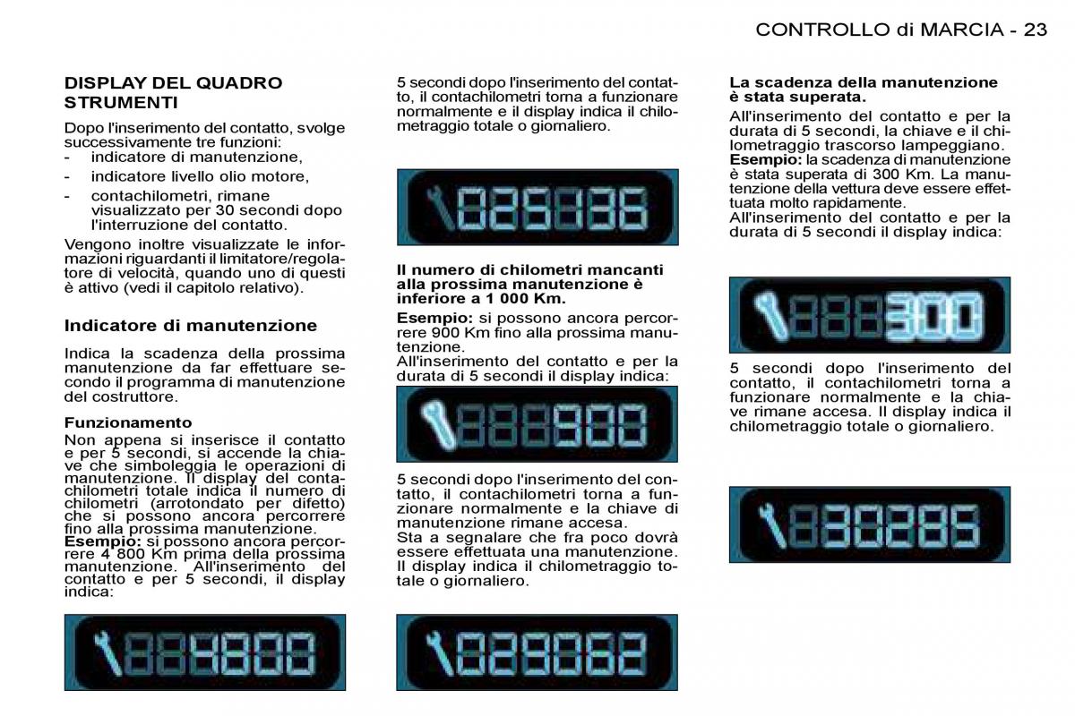 Peugeot 206 manuale del proprietario / page 21