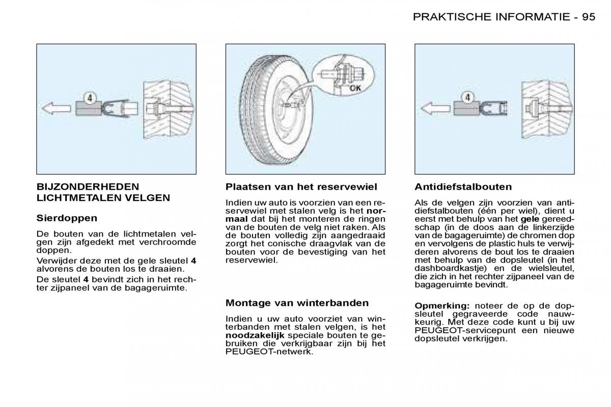 Peugeot 206 handleiding / page 101