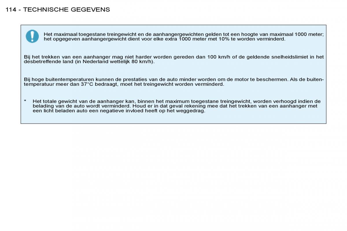 Peugeot 206 handleiding / page 121