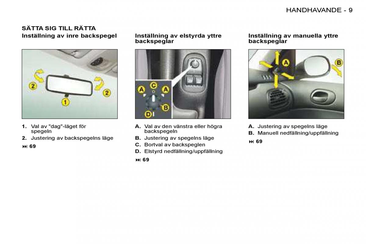 Peugeot 206 instruktionsbok / page 6