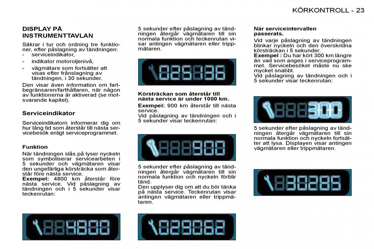 Peugeot 206 instruktionsbok / page 21