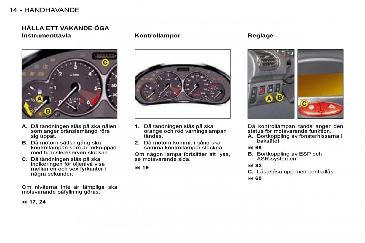 Peugeot 206 instruktionsbok / page 11