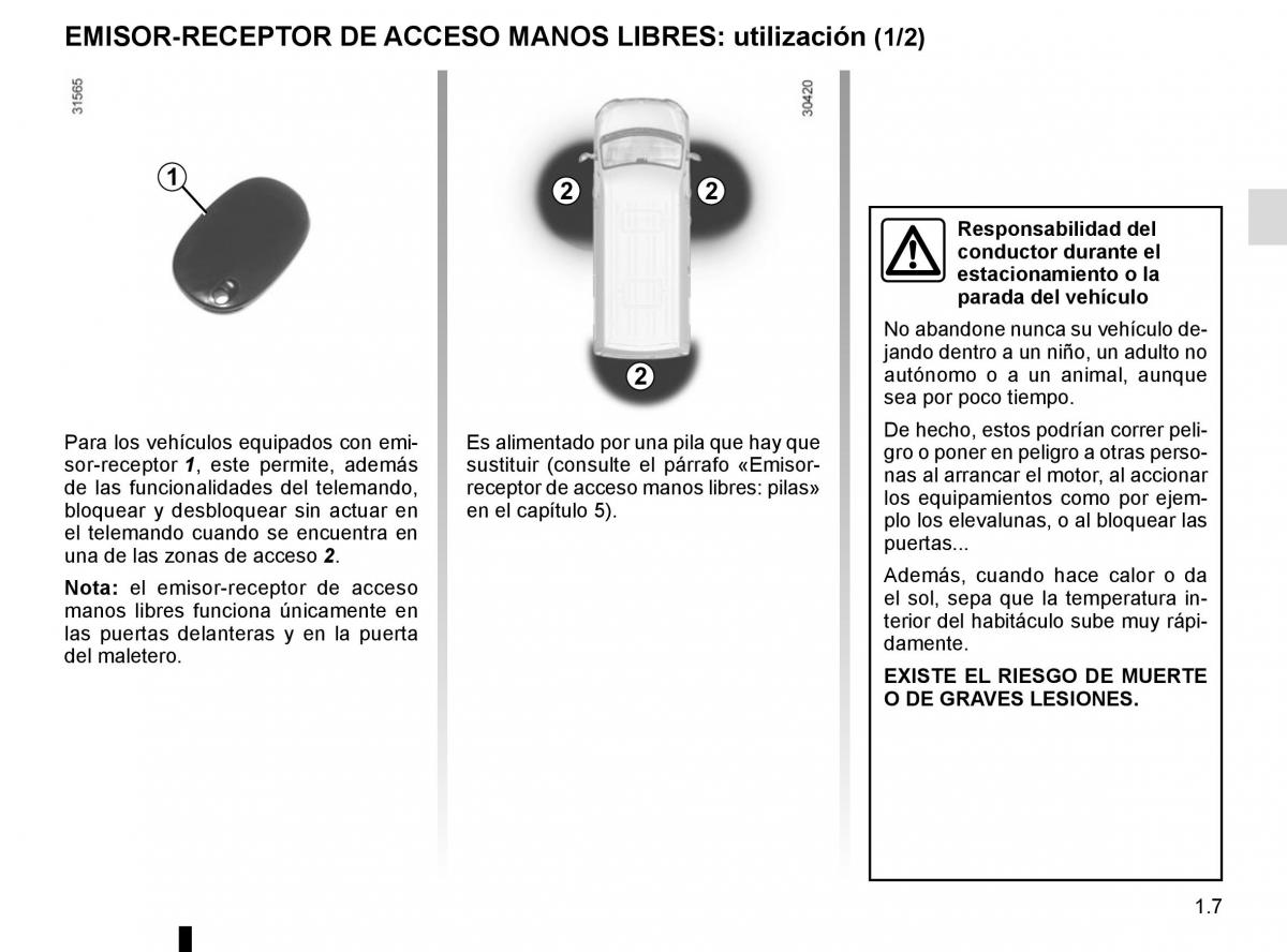Renault Master III 3 manual del propietario / page 13