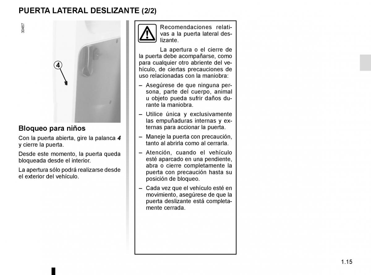 Renault Master III 3 manual del propietario / page 21