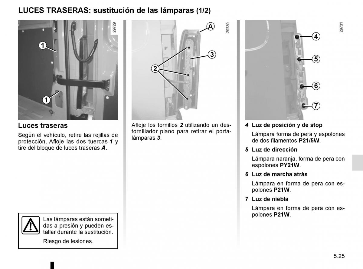 Renault Master III 3 manual del propietario / page 233