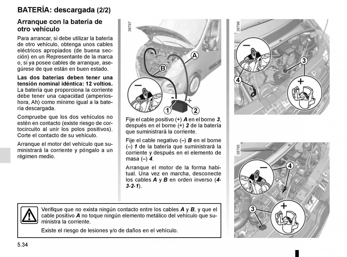 Renault Master III 3 manual del propietario / page 242