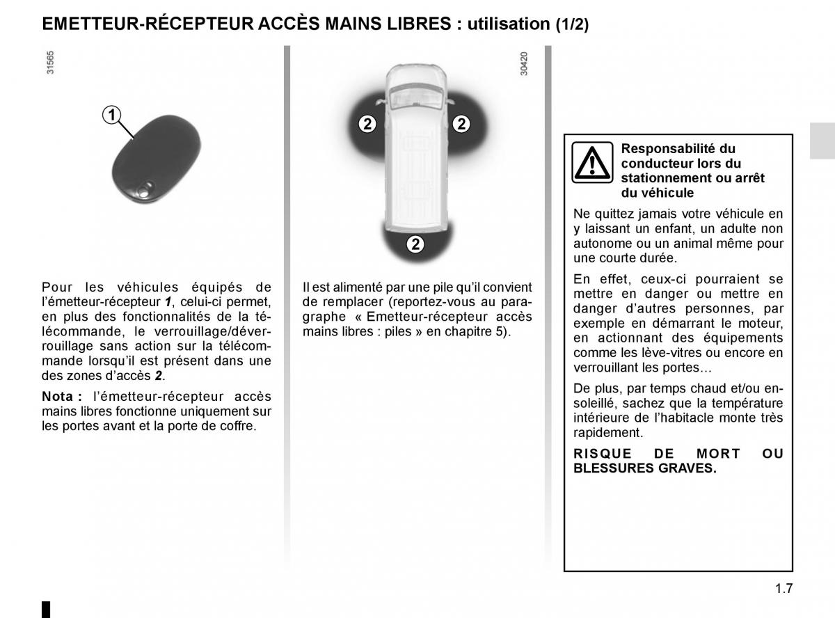 Renault Master III 3 manuel du proprietaire / page 13
