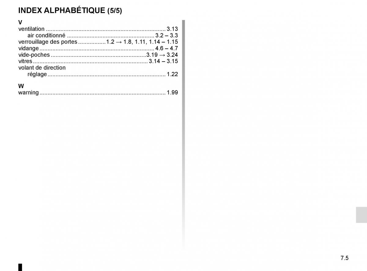 Renault Master III 3 manuel du proprietaire / page 281