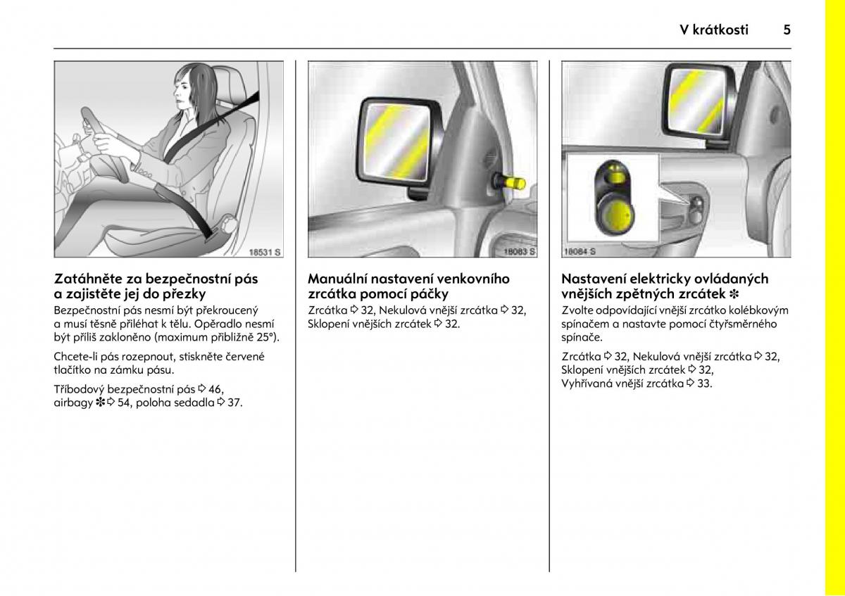 Opel Combo C navod k obsludze / page 9