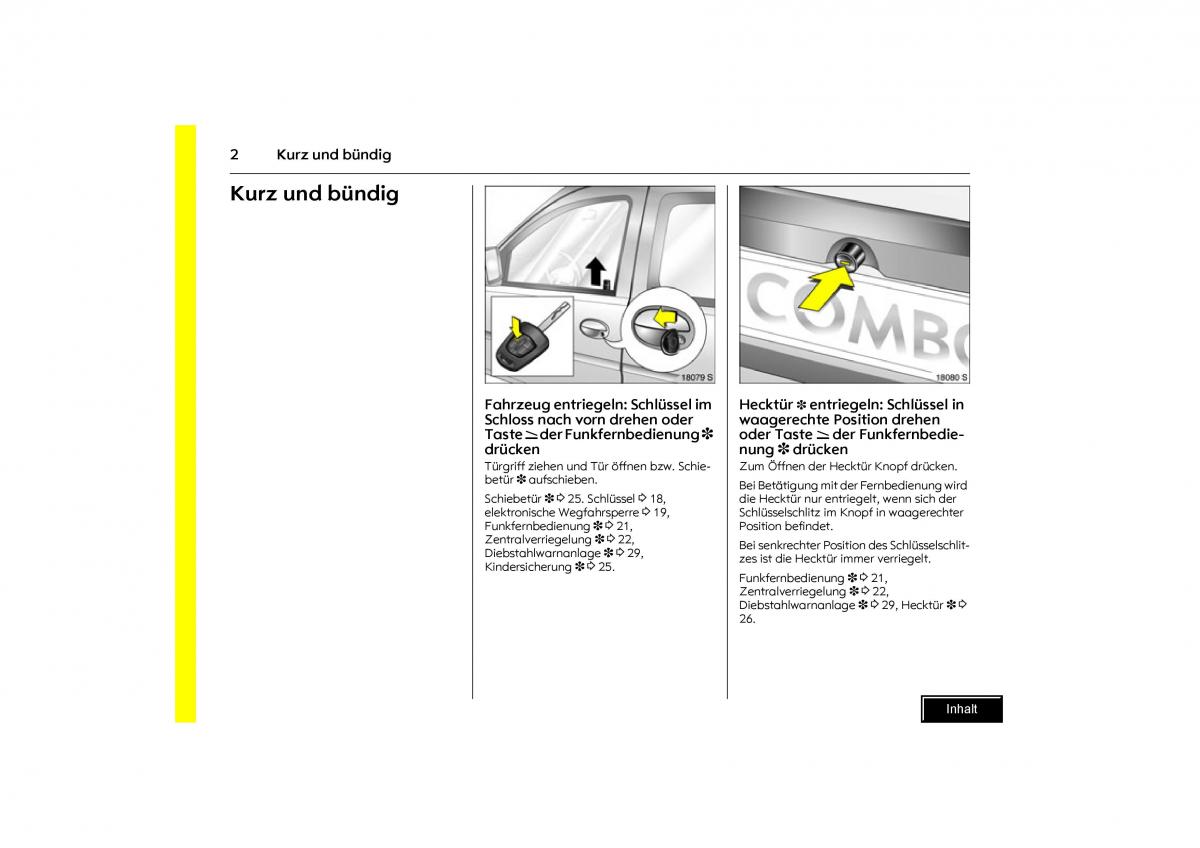 Opel Combo C Handbuch / page 3