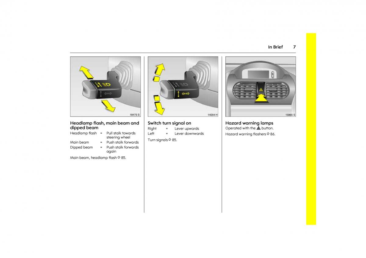 Opel Combo C owners manual / page 13