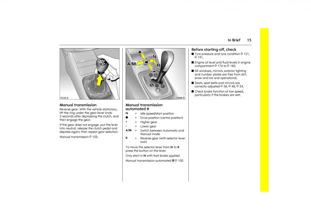 Opel Combo C owners manual / page 21