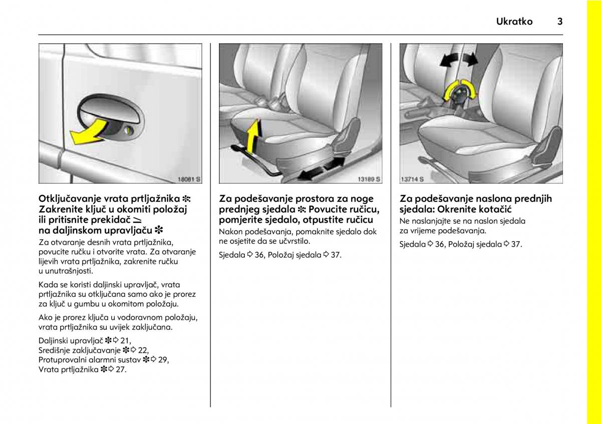 Opel Combo C vlasnicko uputstvo / page 7