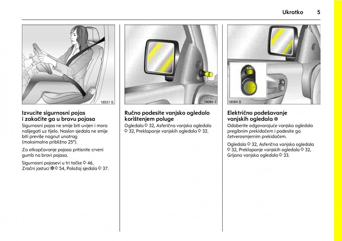 Opel Combo C vlasnicko uputstvo / page 9