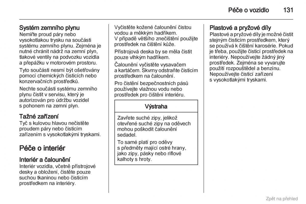 Opel Combo D navod k obsludze / page 132