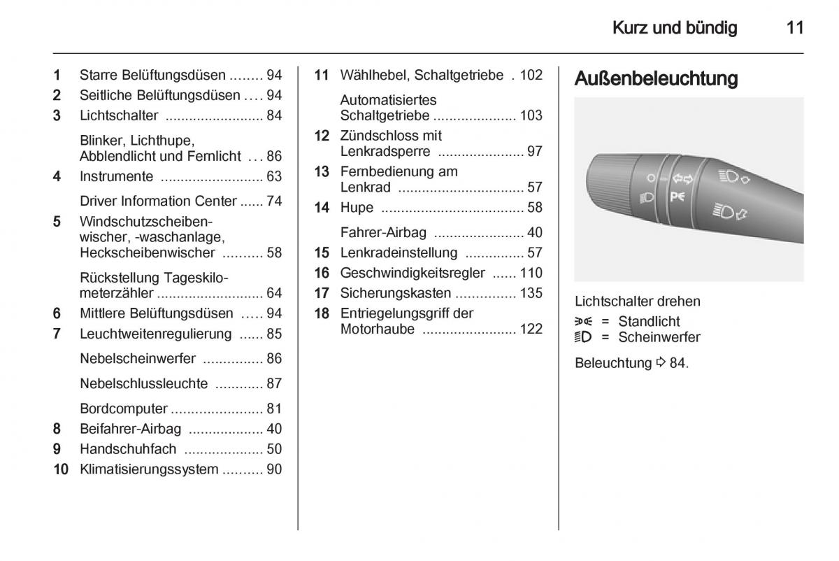 Opel Combo D Handbuch / page 13