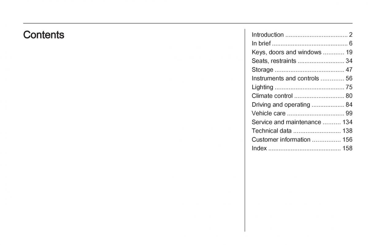 Opel Combo D owners manual / page 1