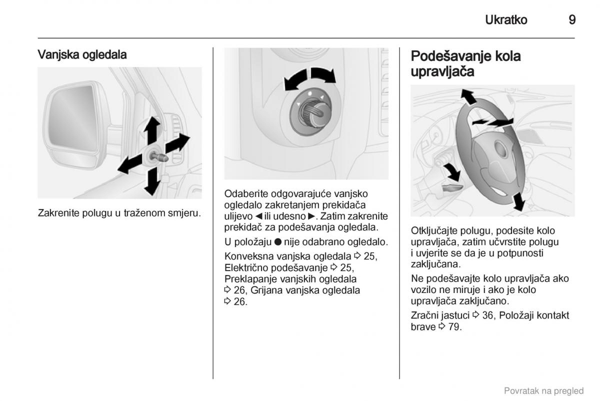 Opel Combo D vlasnicko uputstvo / page 10