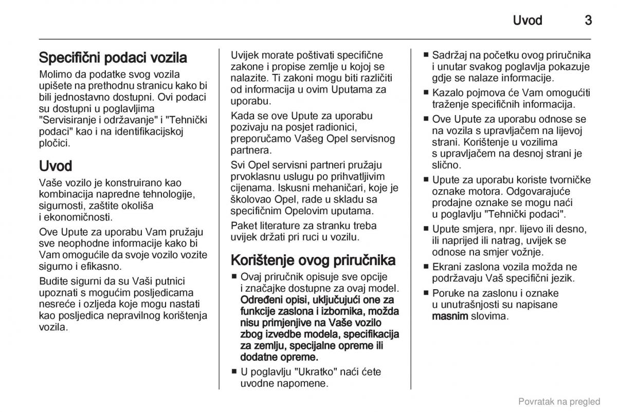 Opel Combo D vlasnicko uputstvo / page 4
