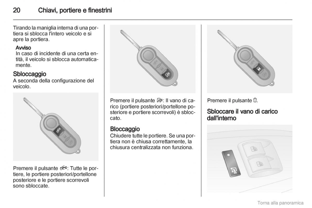 Opel Combo D manuale del proprietario / page 21