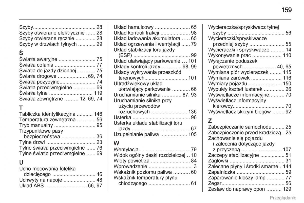 Opel Combo D instrukcja obslugi / page 160