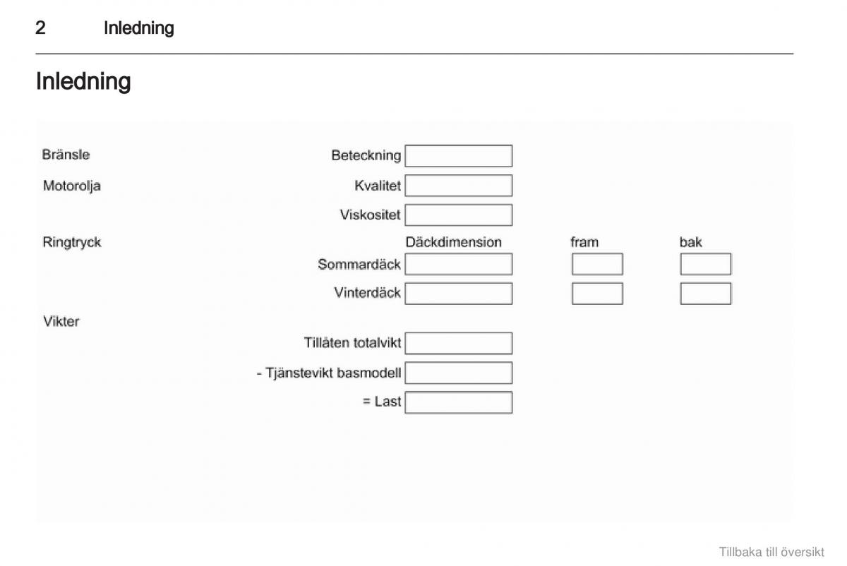Opel Combo D instruktionsbok / page 3