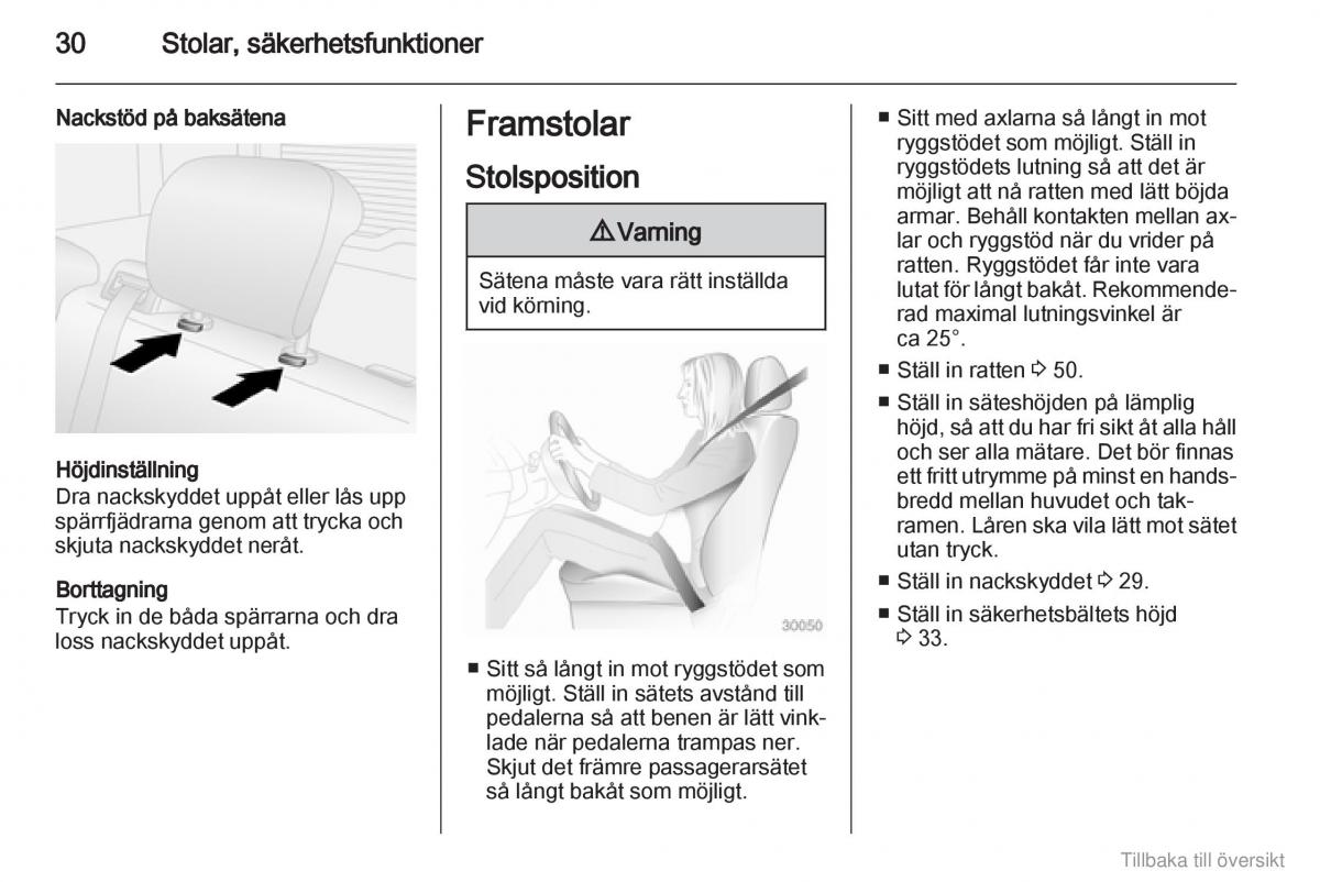 Opel Combo D instruktionsbok / page 31