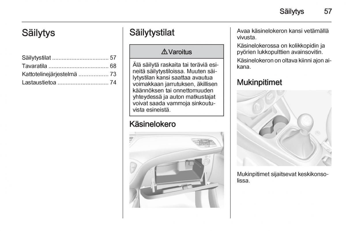 Opel Corsa D omistajan kasikirja / page 59