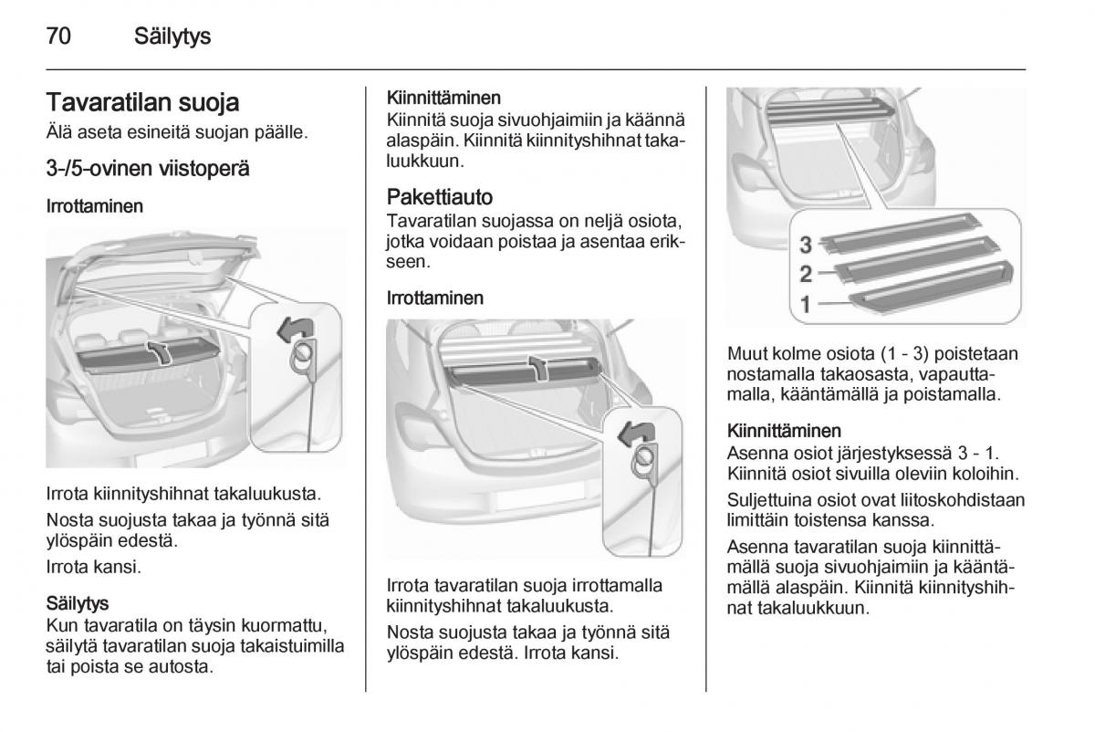 Opel Corsa D omistajan kasikirja / page 72