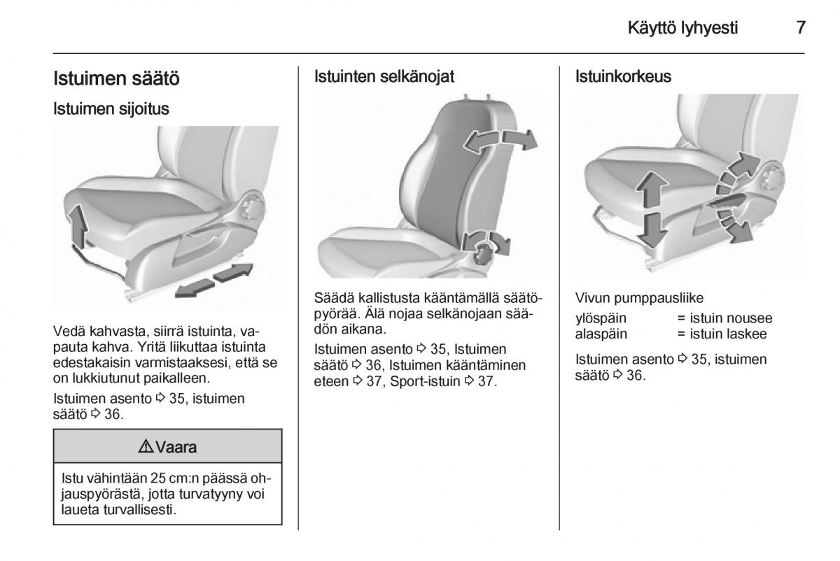 Opel Corsa D omistajan kasikirja / page 9