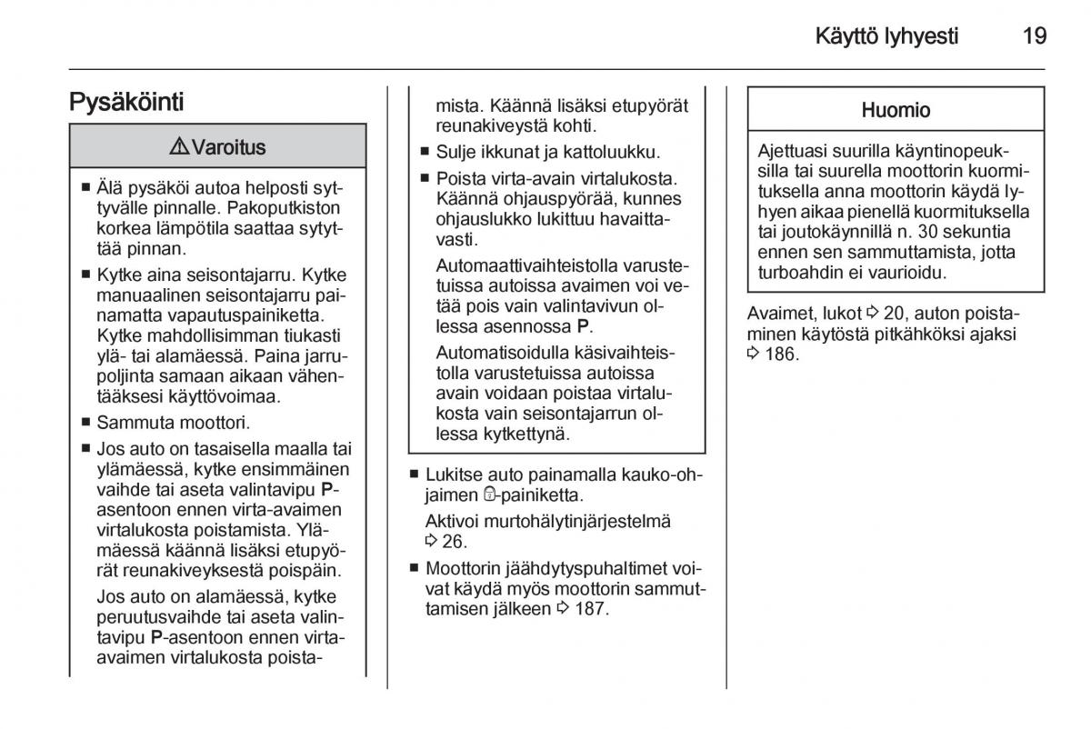 Opel Corsa D omistajan kasikirja / page 21