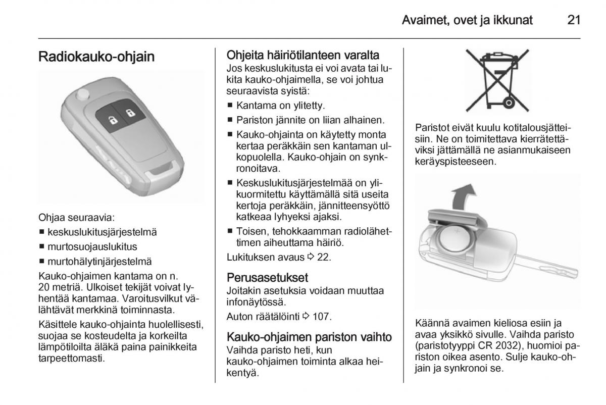 Opel Corsa D omistajan kasikirja / page 23