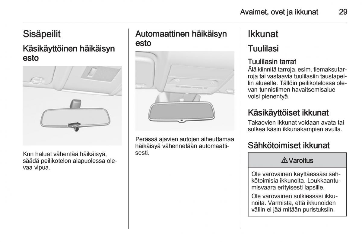 Opel Corsa D omistajan kasikirja / page 31