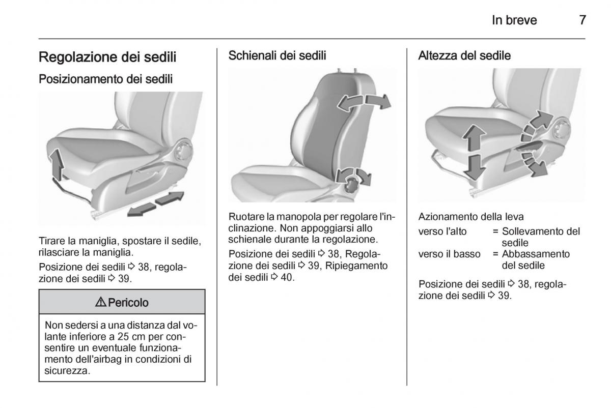 Opel Corsa D manuale del proprietario / page 9