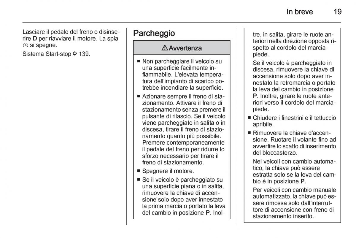 Opel Corsa D manuale del proprietario / page 21