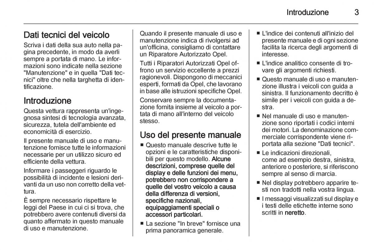 Opel Corsa D manuale del proprietario / page 5