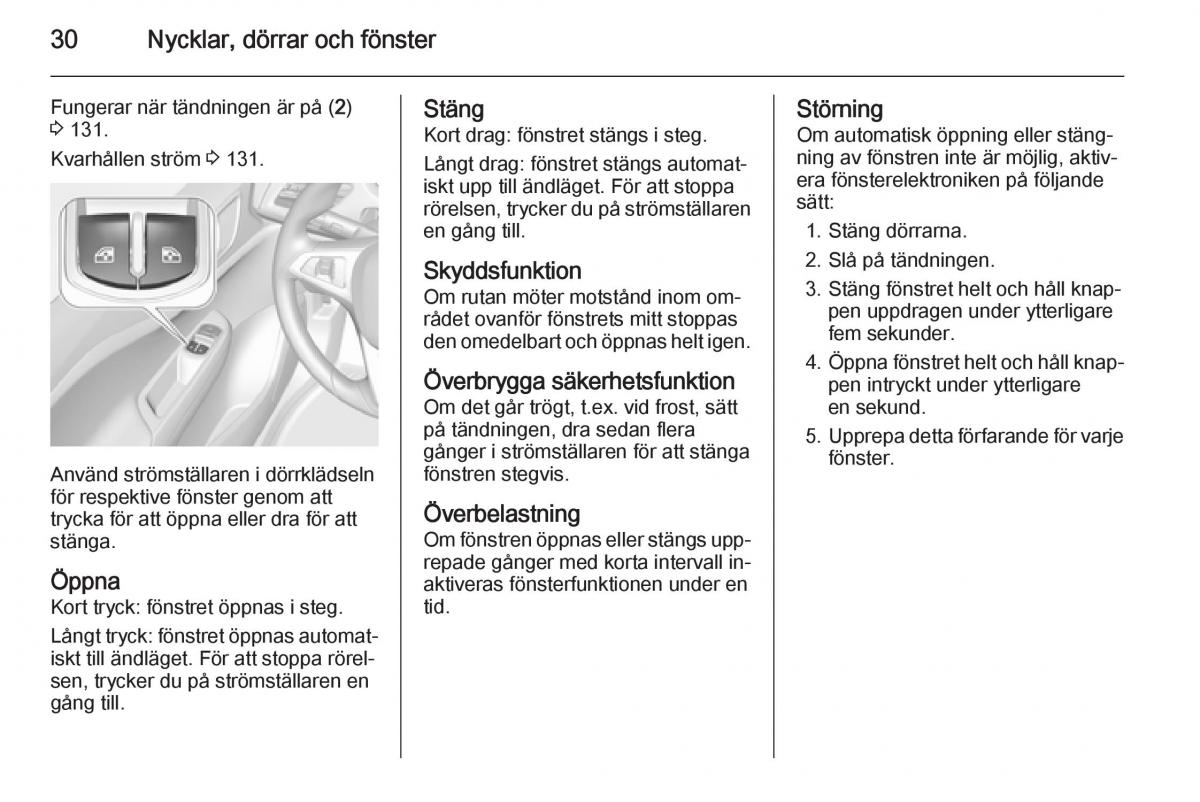 Opel Corsa D instruktionsbok / page 32