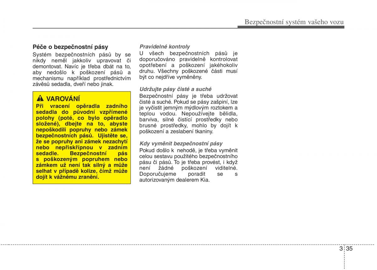 KIA Carens III 3 navod k obsludze / page 51