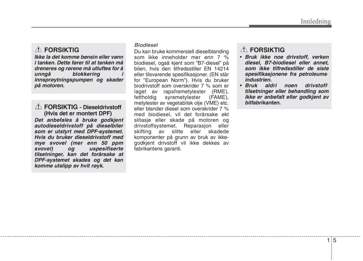 KIA Carens III 3 bruksanvisningen / page 8