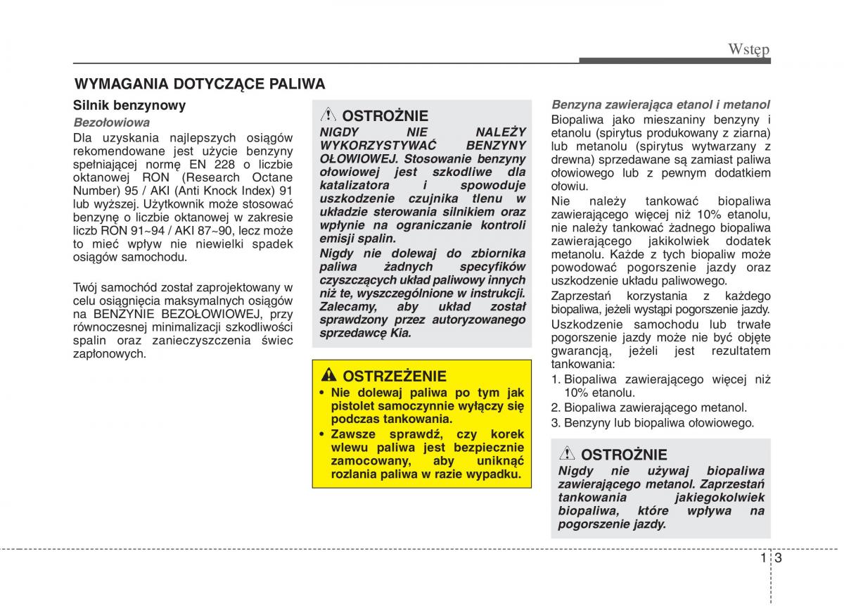 KIA Carens III 3 instrukcja obslugi / page 6