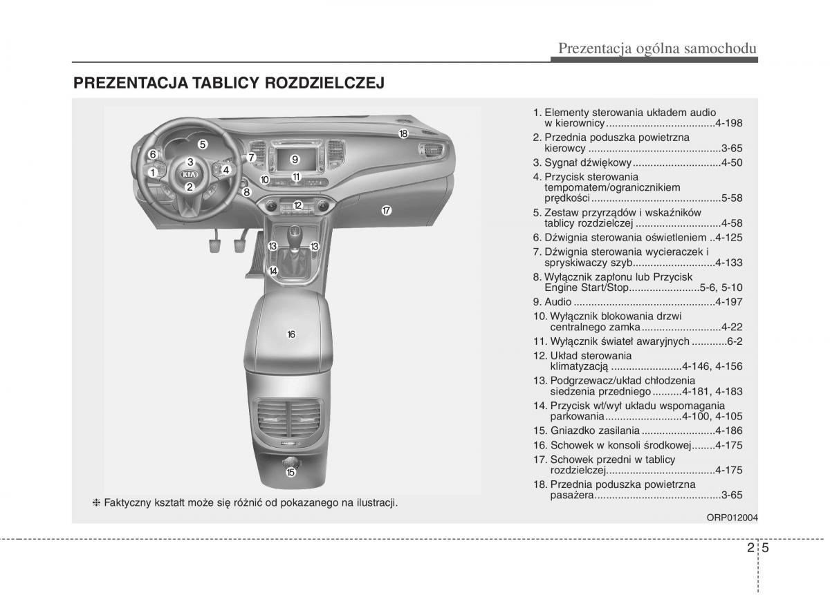 KIA Carens III 3 instrukcja obslugi / page 14