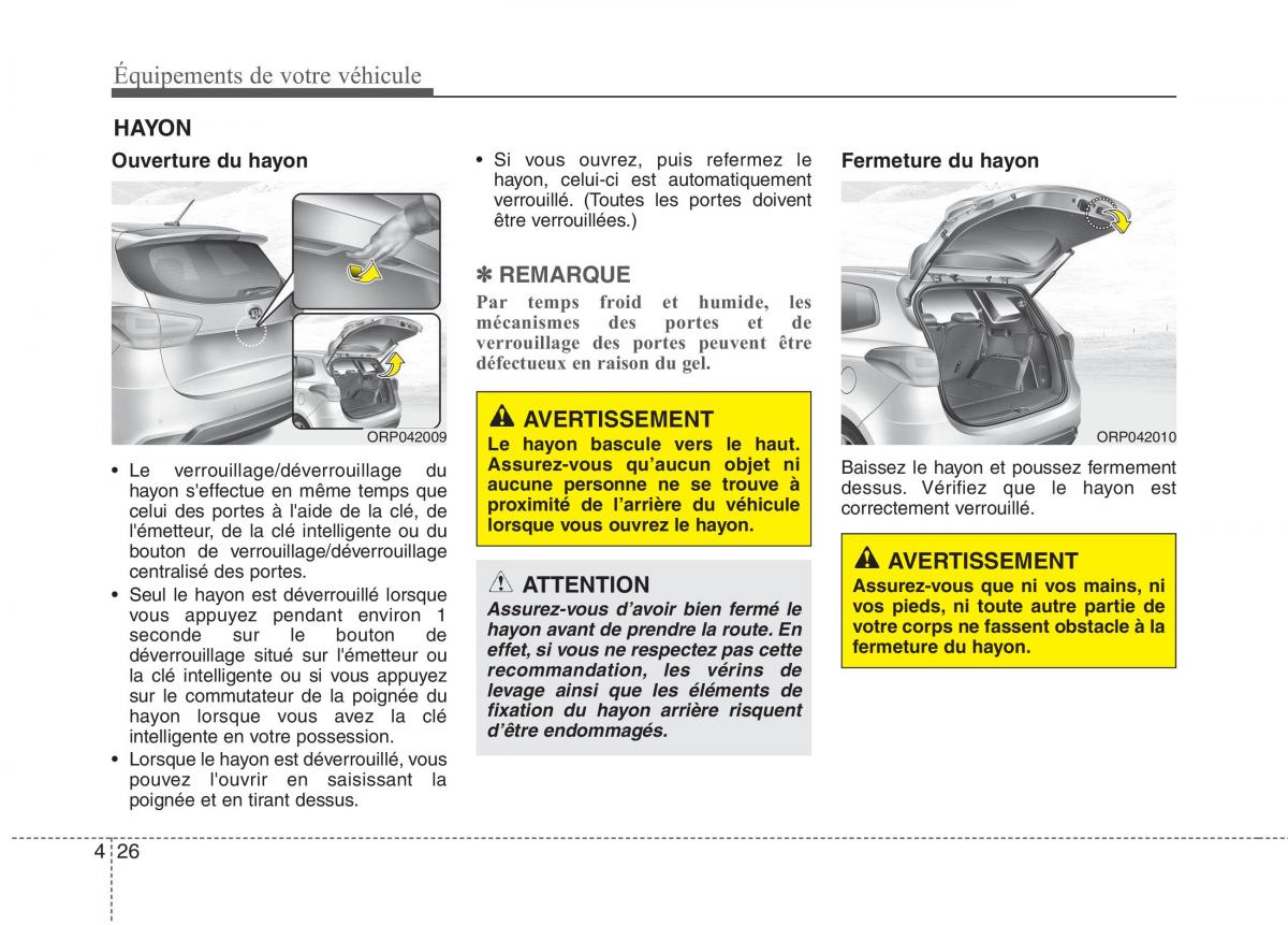 KIA Carens III 3 manuel du proprietaire / page 116