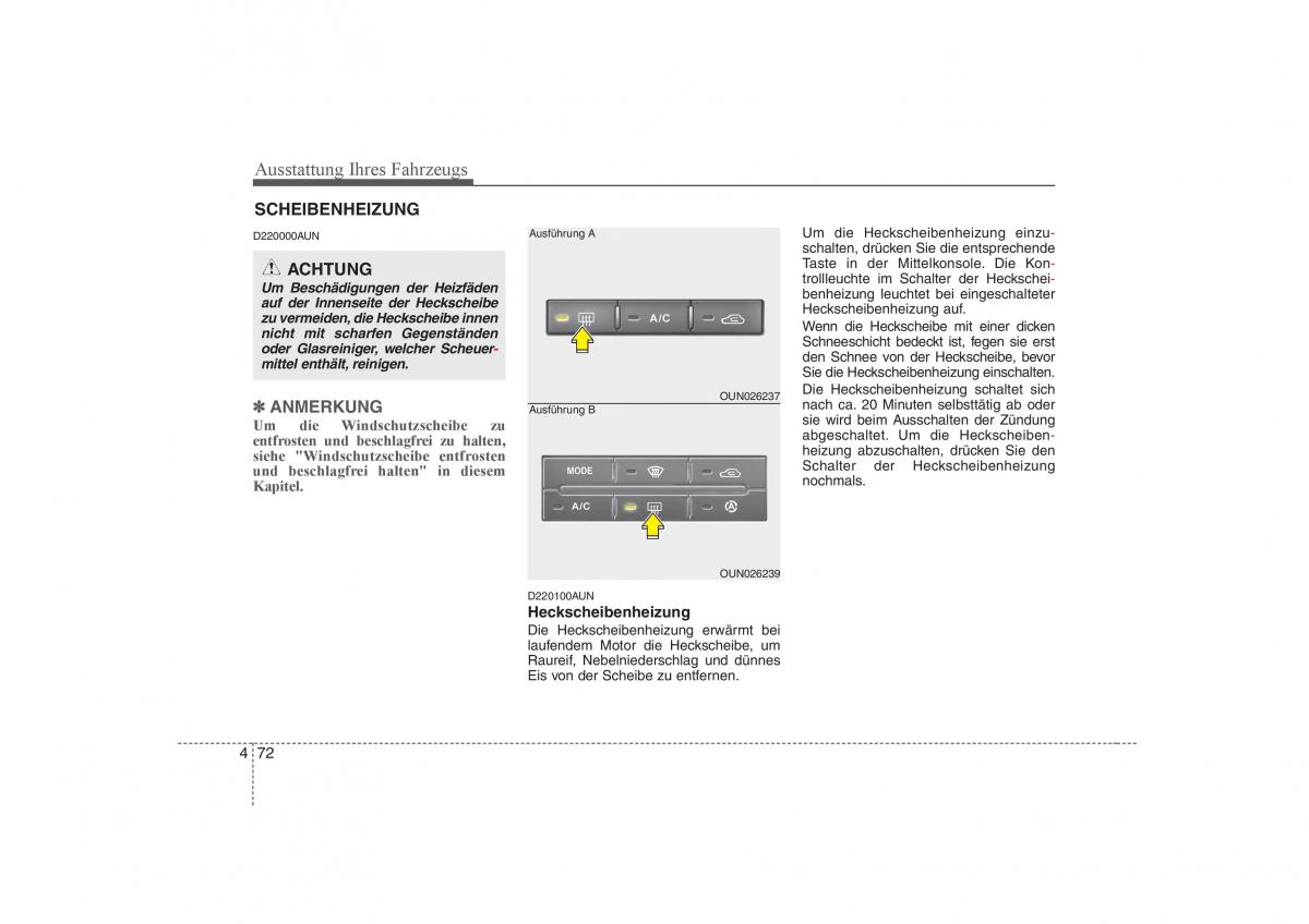 KIA Carens II 2 Handbuch / page 158