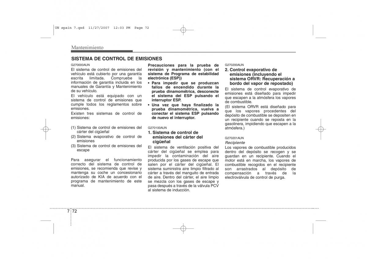 manual  KIA Carens II 2 manual del propietario / page 382