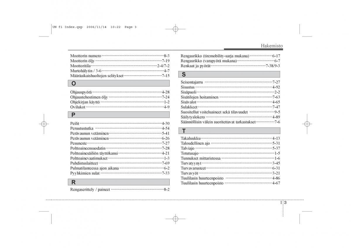 KIA Carens II 2 omistajan kasikirja / page 351