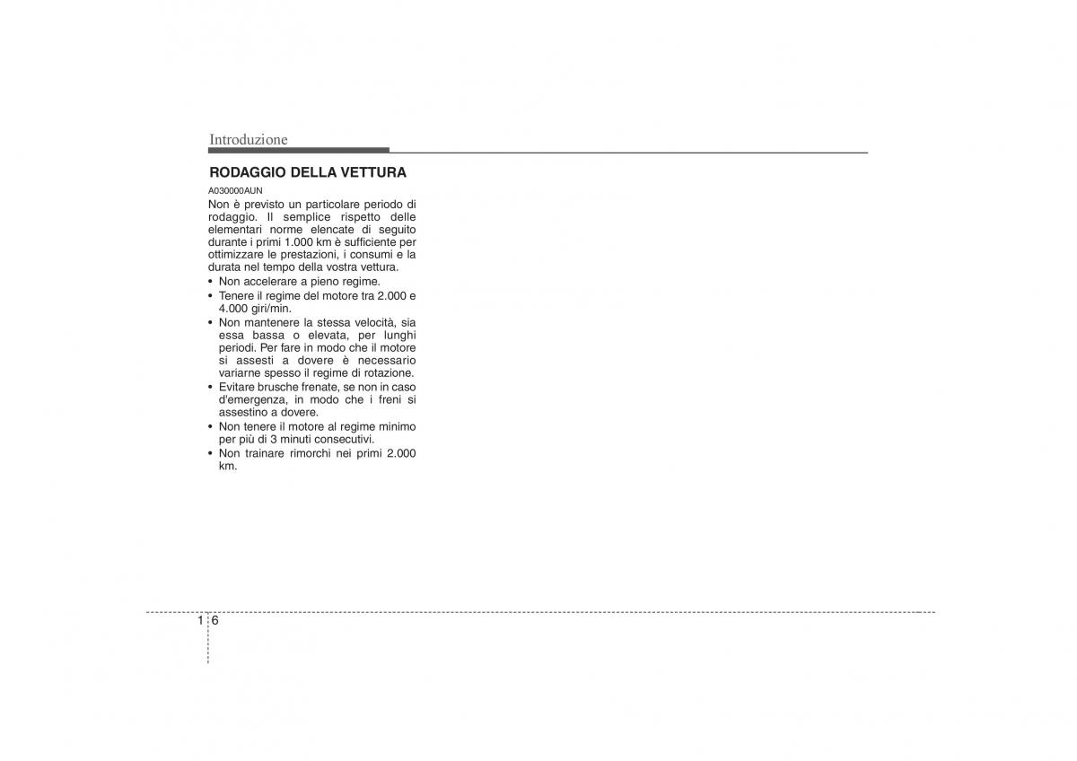 KIA Carens II 2 manuale del proprietario / page 9