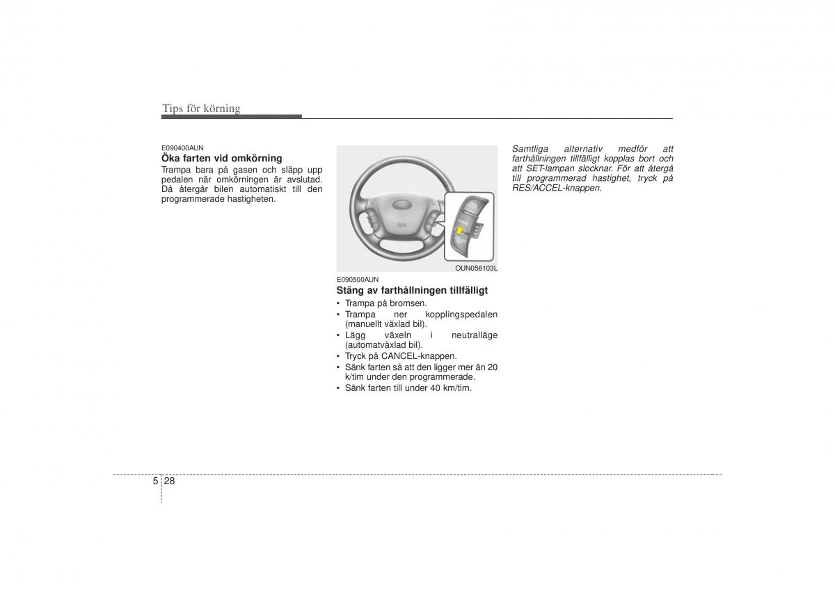 KIA Carens II 2 instruktionsbok / page 217