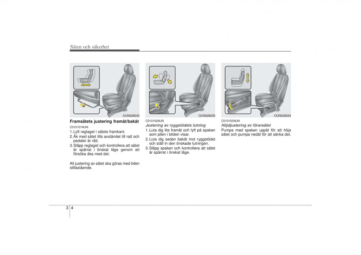 KIA Carens II 2 instruktionsbok / page 22