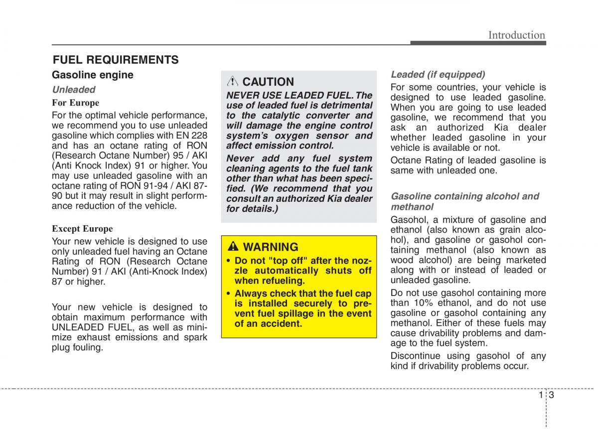KIA Carens III 3 owners manual / page 6