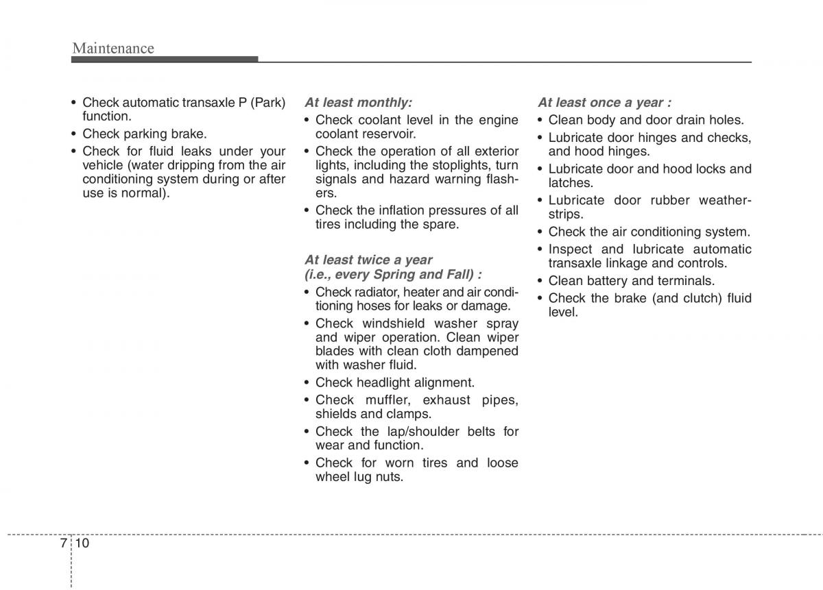 KIA Carens III 3 owners manual / page 497
